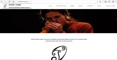 Nový čistě prezentační web Tomáše Dufka Nový čistě prezentační web Tomáše Dufka